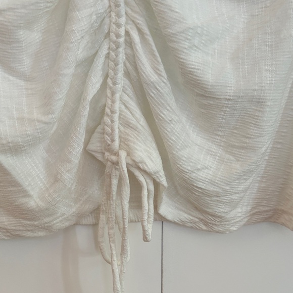 Max Studio Cream Ruched Blouse - Picture 6 of 11